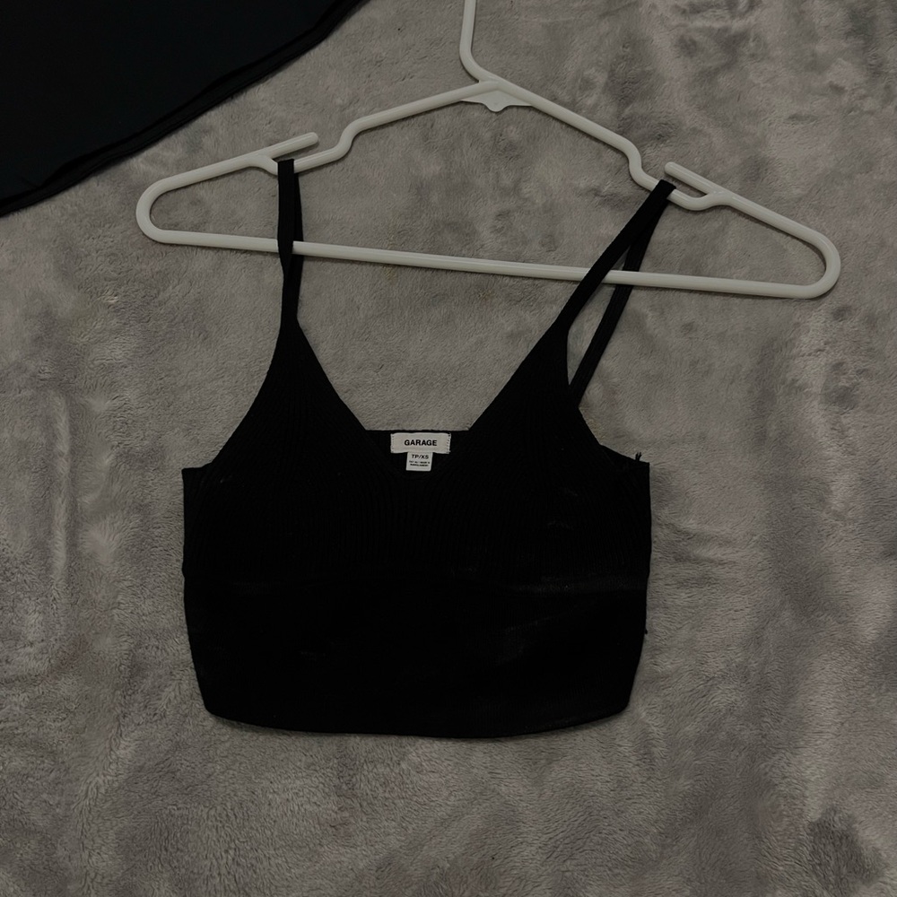 Garage Black knit tankTop